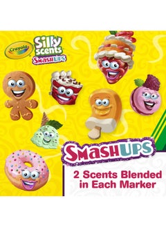 Crayola 10 Ct Silly Scents Smash Ups, Broad Line Washable Markers  - Image 3
