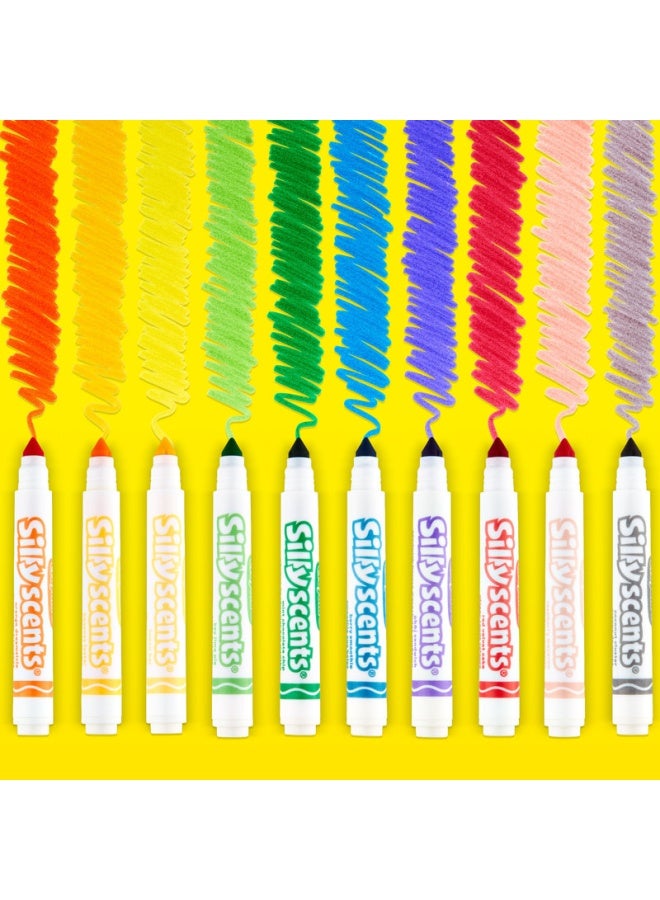 Crayola 10 Ct Silly Scents Smash Ups, Broad Line Washable Markers - Image 5