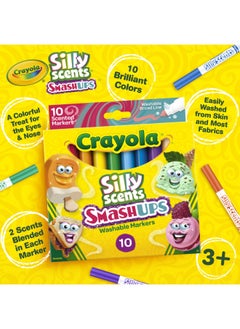 10 Ct Silly Scents Smash Ups, Broad Line Washable Markers - pzsku/Z6F2798F4EFC2BF8E6F6EZ/45/_/1736842554/a67d00ae-7bf7-46e8-ba75-c0ade7b2a880