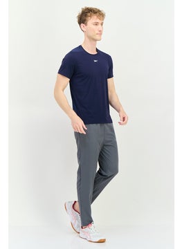 Reebok Men Sportwear Fit Short Sleeve Running T-Shirt, Navy  - Image 3