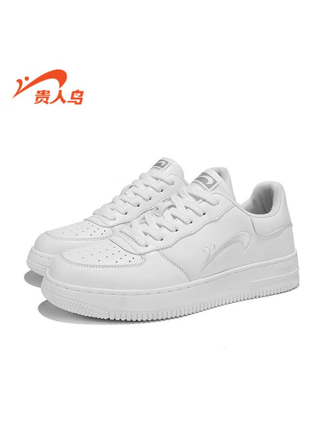 Guess Men's Sports Shoes Low-top Soft-soled All-match Casual Shoes Classic White Shoes White Size 39