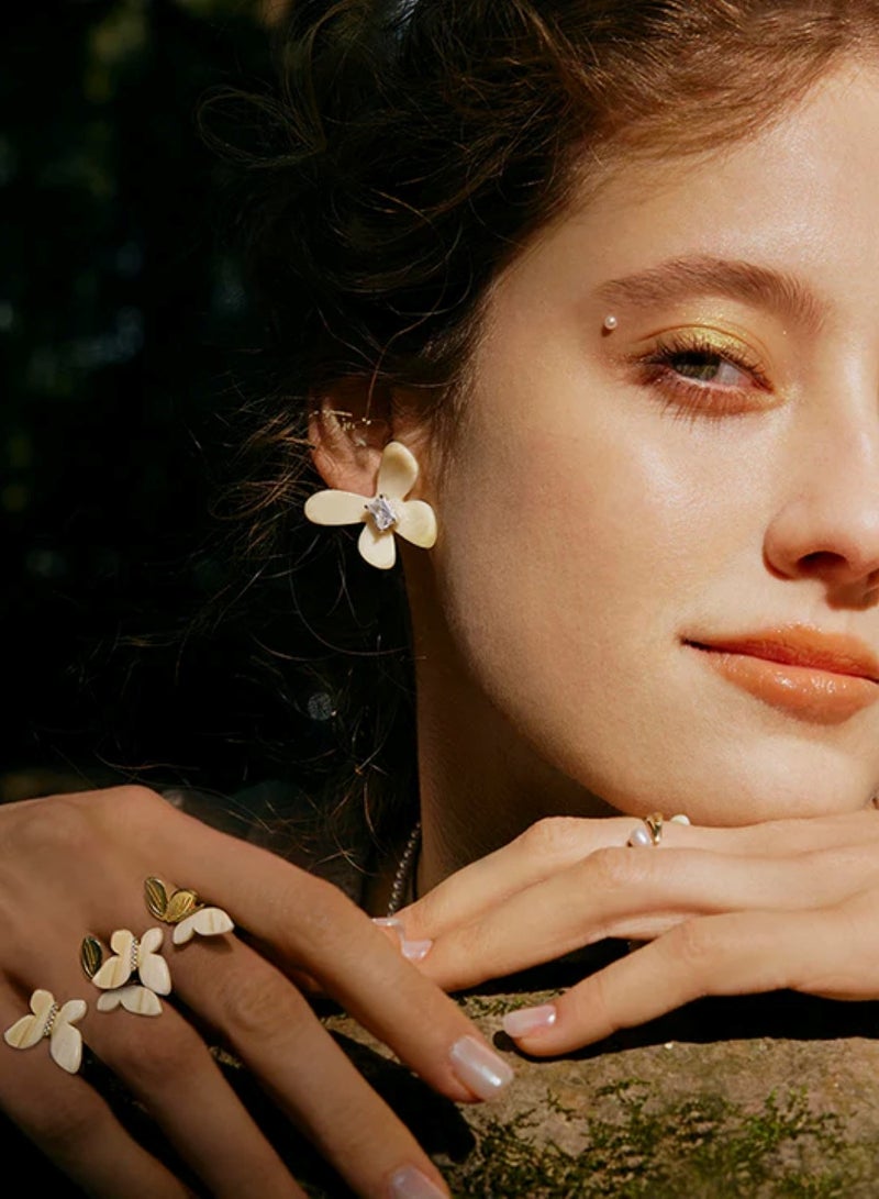 هيفانج أقراط على شكل فراشة على شكل مكعب سكر - Image 2