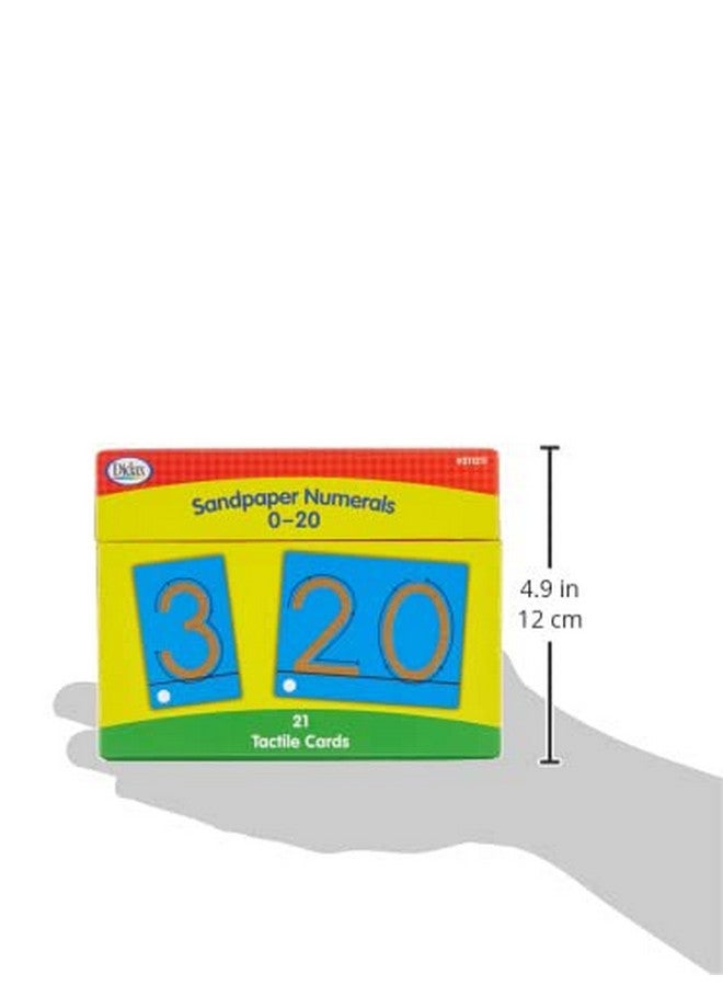 Didax Educational Resources Sandpaper Numerals 0-20 Cards - Image 2