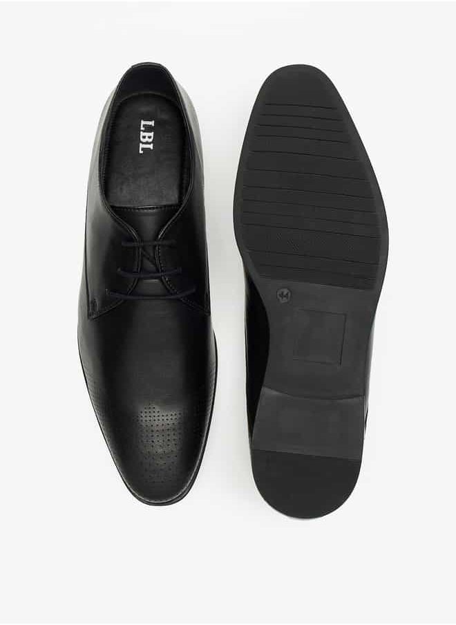 LBL by Shoexpress Men Solid Lace-Up Derby Shoes  - Image 4