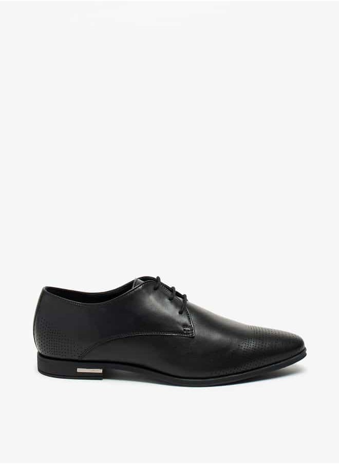 LBL by Shoexpress Men Solid Lace-Up Derby Shoes  - Image 3