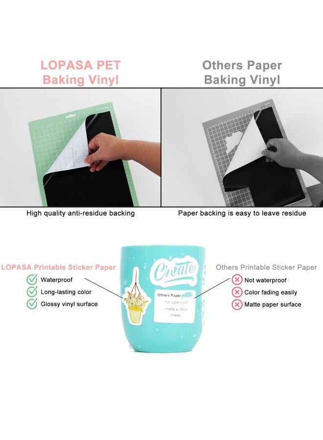 LOPASA Starter Kit for Cricut Joy Xtra Machine, Extra Bundle for Beginners, 8.5 x 12 Xtra Size Accessories and Supplies for Newbies, All Essential Tools and Material(Decal & Sticker Making Bundle) - Image 5