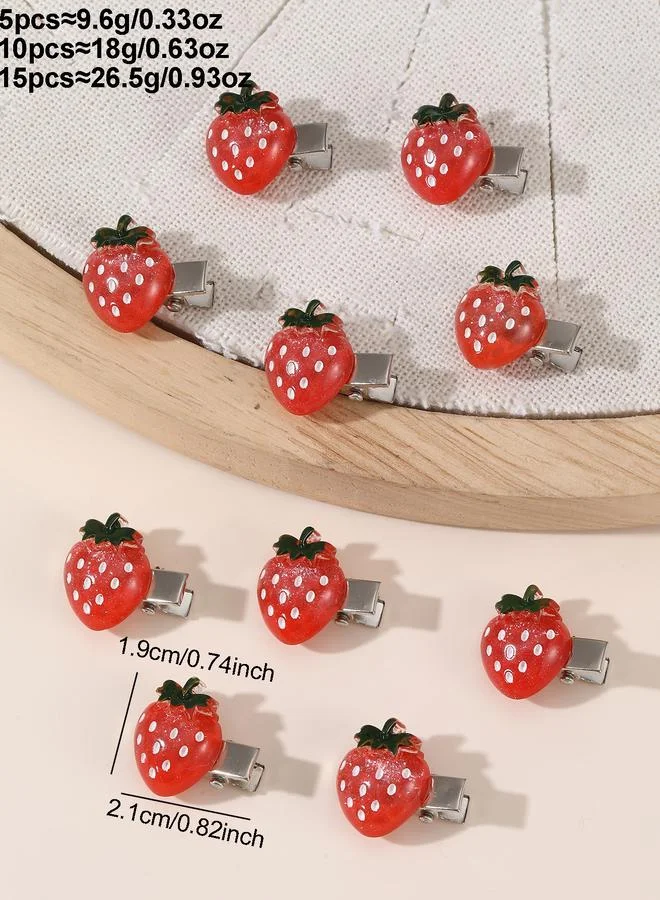Take Two  Set of 5 - Strawberry Hair Clips for Women | Best Price UAE