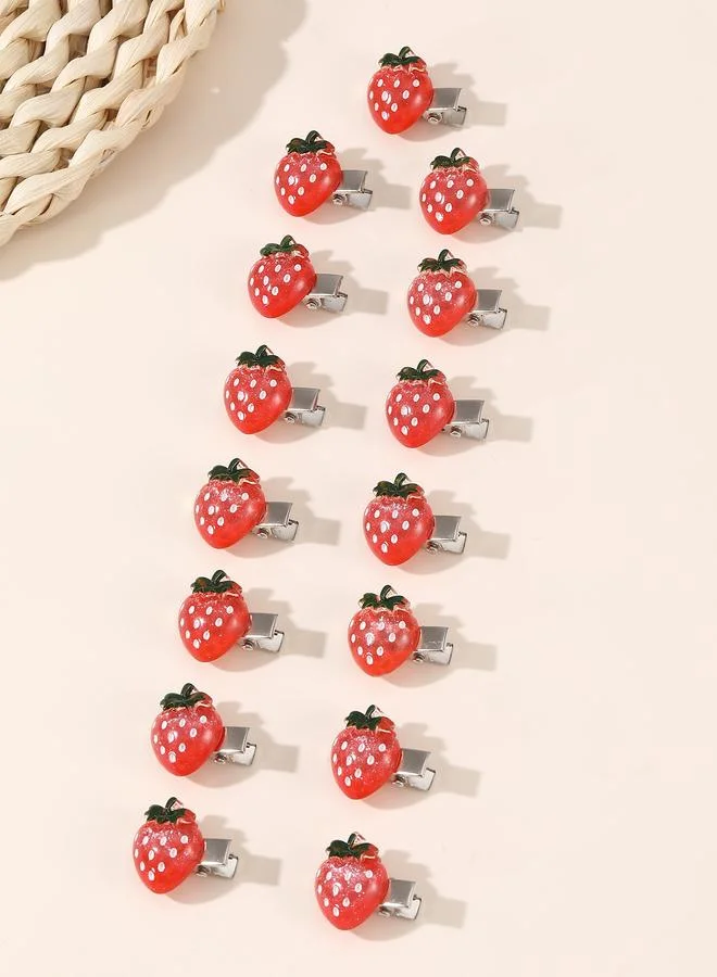 Take Two  Set of 5 - Strawberry Hair Clips for Women | Best Price UAE