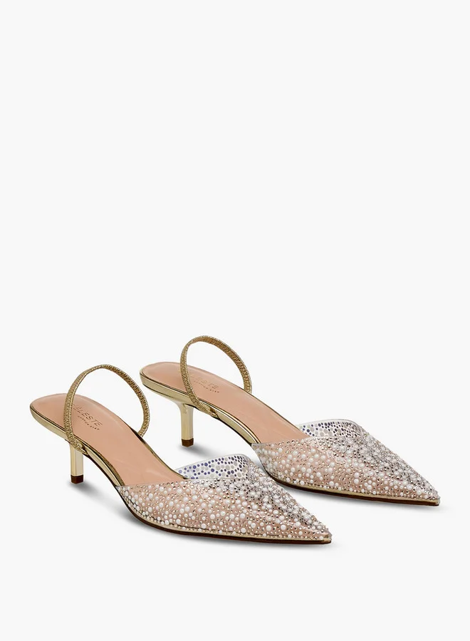 سيليست Women Embellished Slingback Shoes Ramadan Collection