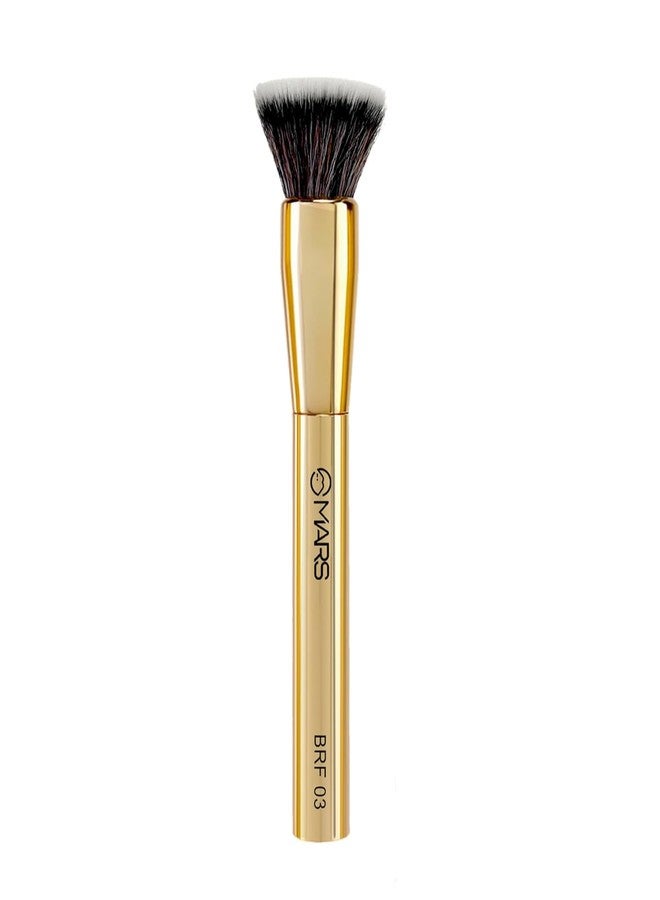 Artist's Arsenal Professional Foundation Flat make up Brush | Feather Soft Touch | Precise Synthetic Bristle | Luxe Packaging flat straight makeup brush (Golden)-sh7711 - Image 1