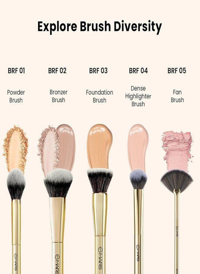 Artist's Arsenal Professional Foundation Flat make up Brush | Feather Soft Touch | Precise Synthetic Bristle | Luxe Packaging flat straight makeup brush (Golden)-sh7711 - Image 5