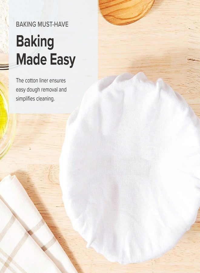 Frieling USA Brotform Round Bread Rising Basket and Liner, 10-Inch - Image 5