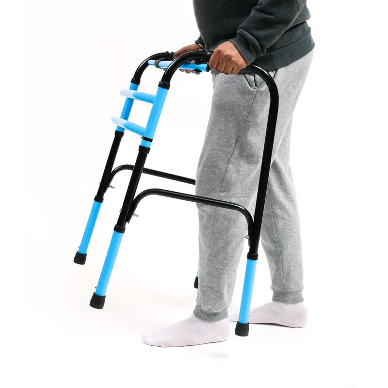 PHYSIQO Plain Double Bar Frame Balanced Adjustable Adult Walker For Men/Women(Multicolor,Design 90 - Image 5