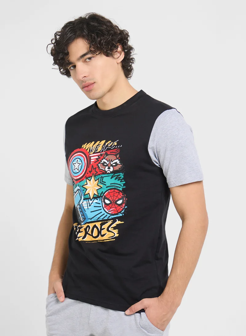MARVEL Nightwear T-Shirt & Pants Set