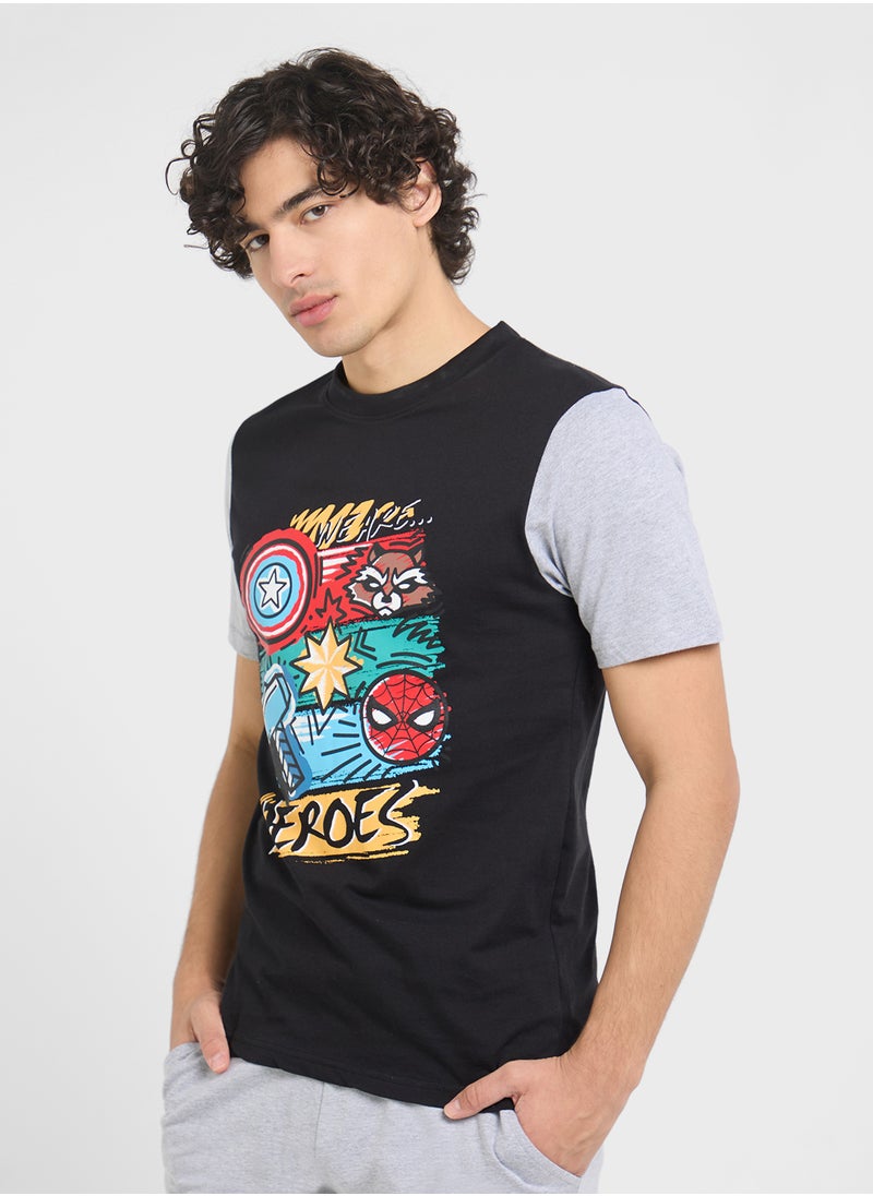 MARVEL Nightwear T-Shirt & Pants Set  - Image 3