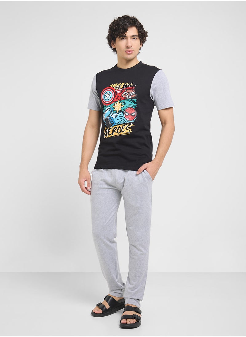 MARVEL Nightwear T-Shirt & Pants Set  - Image 1