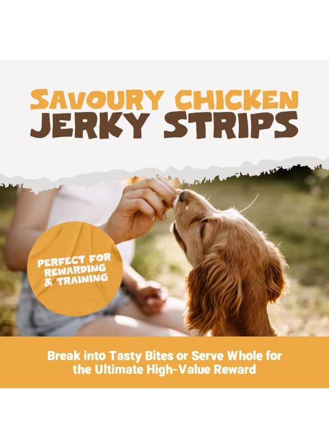 Pets Purest Chicken Strips, Air-Dried Chicken Dog Treats - 100% Natural, Grain Free, Low Fat, Raw Dog Treats Suitable for Puppy & Senior - 100g - Image 3