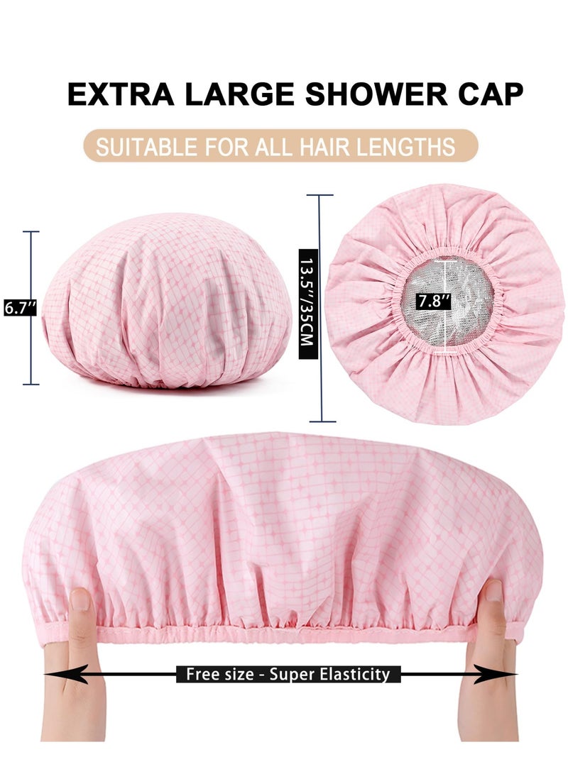 Peachjoy 2 Pieces Heat Cap for Deep Conditioning, Conditioning Cap Made of Aluminum Foil for Home and Salon Use, Hair Dyeing And Hot Oil Treatment Tools（ Pink ） - Image 5