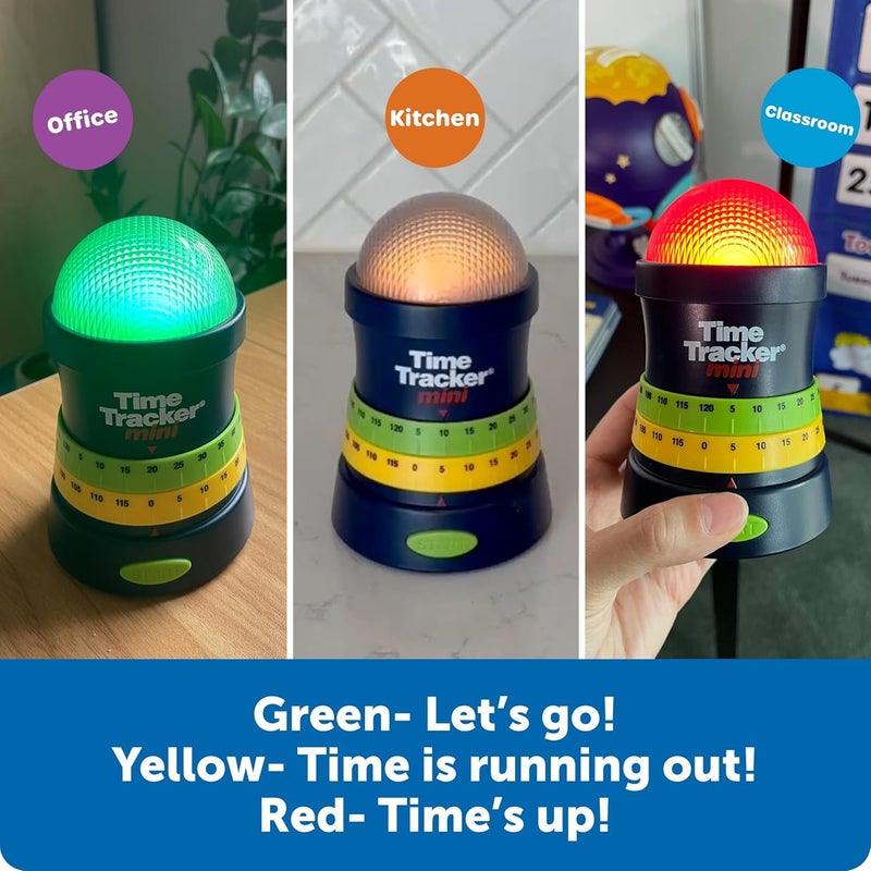 Learning Resources Time Tracker Mini Visual Timer, Classroom Timer, Hand Washing Timer, Auditory and Visual Cue, Ages 3+ - Image 5