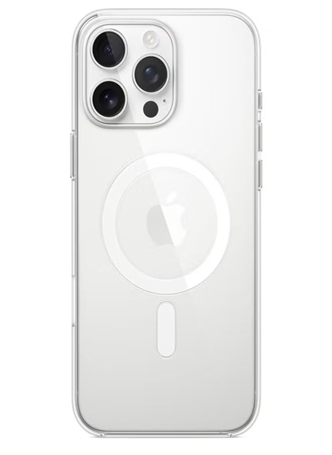 Generic - Magsafe Case for iPhone 16 Pro Magsafe Clear Cover Magnetic Wireless Charging Support, Shockproof Protection, Scratch-Resistant for iPhone 16 Pro - Clear - Image 1