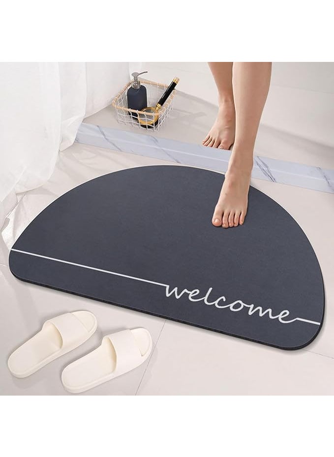 istore iSTORE D Shape Non-Slip Door Mat for Outdoor, Indoor, Door Entrance Mat, Floor Door Mat, Anti-Slip Door Mat (Multicolor / 1 Pcs)  - Image 1