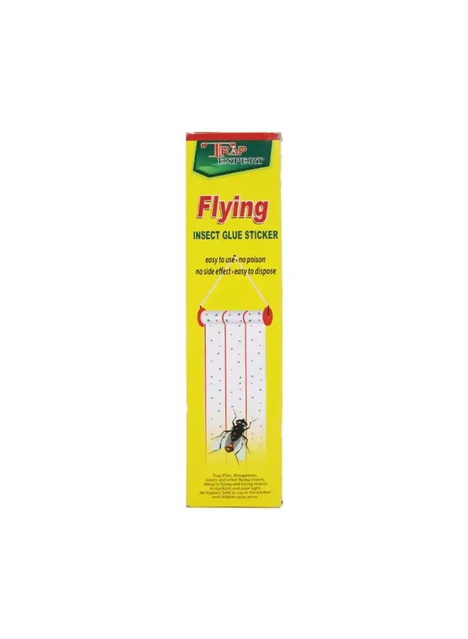 TRAP EXPERT Flying Insect Glue Sticker Just Peel and Hang Flying Trap  - Image 1