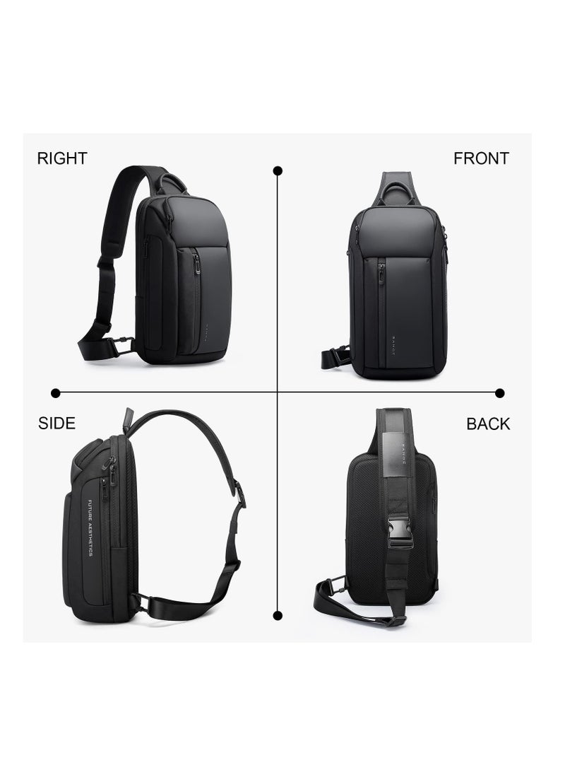 Excefore Sling Bag Crossbody Shoulder Backpack for Men Women,Casual Rucksack for Hiking Daypack Waterproof Sling Chest Bag, unisex crossbody bag for travel and hiking  - Image 5
