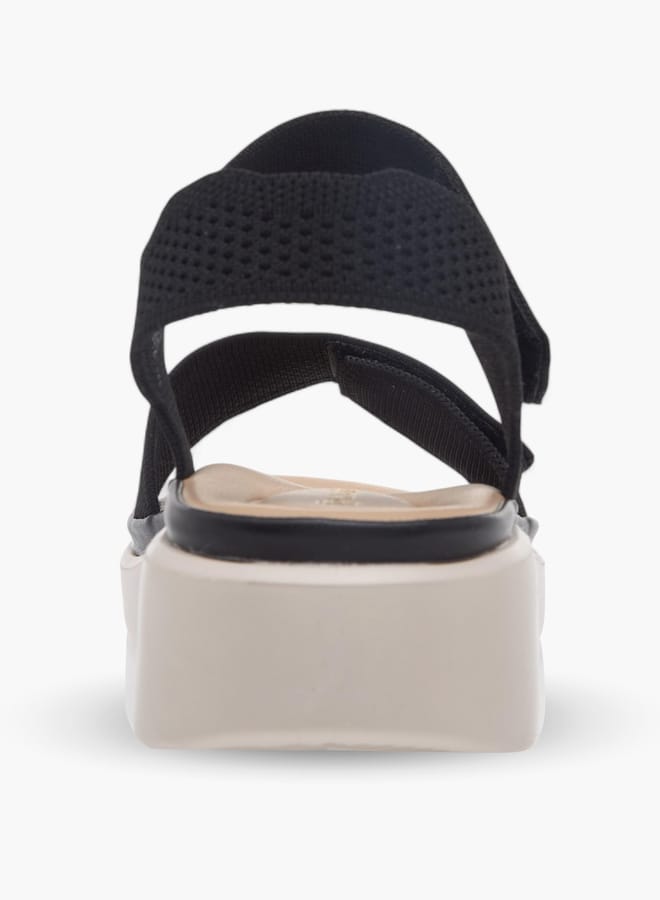 Le Confort Women Textured Sandals with Hook and Loop Closure  - Image 5