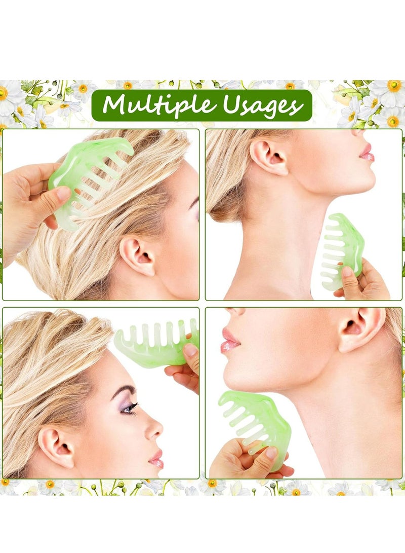 إسكدنيا 2 قطعة من حجر الجاد لمسح الجفاش، أدوات الاستحمام التقليدية، أدوات الجفاش الوجهية، أداة مسح الجفاش، هدية للعناية بالبشرة - Image 4