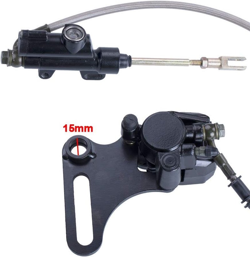 MWMNUN 15mm Rear Brake Assembly Master Cylinder Caliper Replacement for Coolster SDG SSR 107 110 125 I BK12 - Image 2