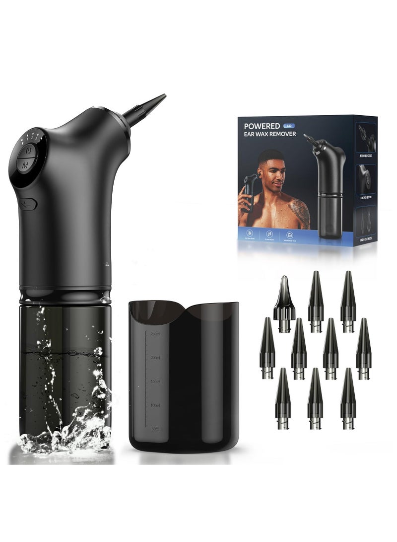 ASIV Ear Wax Removal Kit Hydro Powered Ear Cleaner Rechargeable Electric Ear Cleaning Kit for Adults and Kids, Safe and Effective Ear Wax Remover (9+1 Disposable Tips) - Image 1