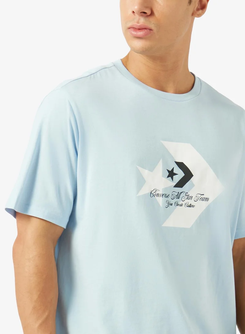Converse CLEAR SKIES Chevron Script T-Shirt for Men | Best Price UAE