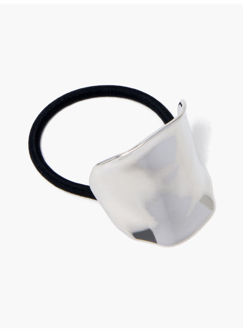 French Connection UK Metal Cuff Hair Tie Bobble - Image 2