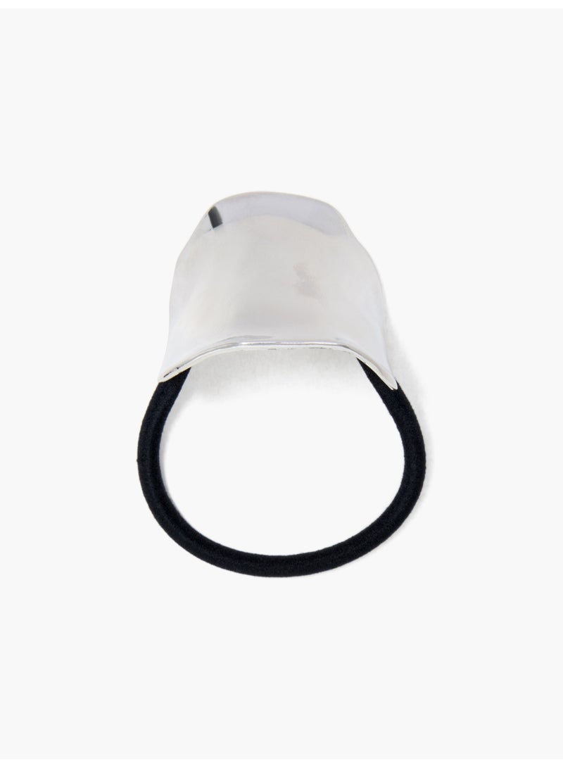 French Connection UK Metal Cuff Hair Tie Bobble - Image 1