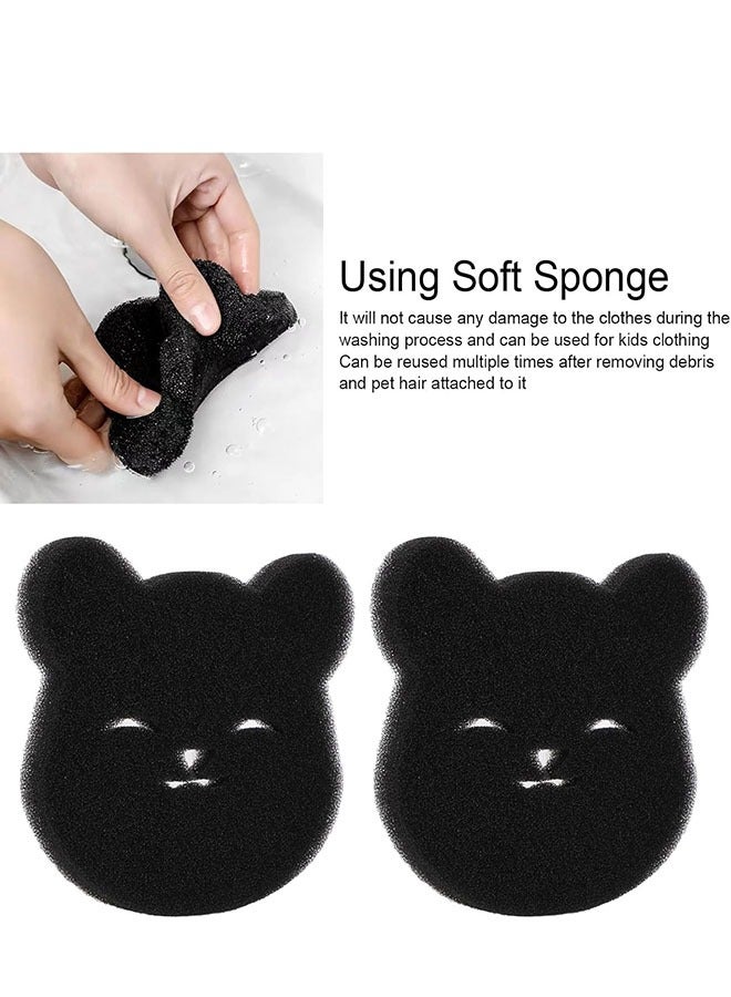 8 PCS Reusable Laundry Pet Hair Remover for Laundry, Reusable Dog Cat Hair Catcher for Washer,Effective Gentle on Clothes Multi Purpose Sponge Material (black)  - Image 4