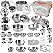 KEJIH Mini Size Kids Kitchen Pretend Play Toys Accessories with Stainless Steel Cookware Pots and Pans SetClassic Kitchen Accessories Cooking Utensils Set Tiny Role Play Cooking Play Toy for Kids Toddlers - Image 4