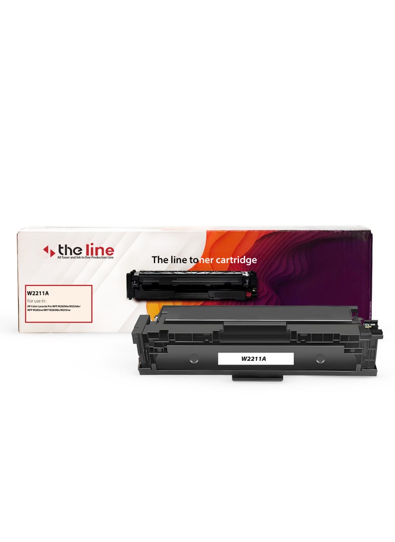 The line Compatible Color Toner Cartridge W2211 207A for HP Laserjet Pro M255dw M255nw MFP M282nw MFP M283cdw MFP M283fdn MFP M283fdw Blue