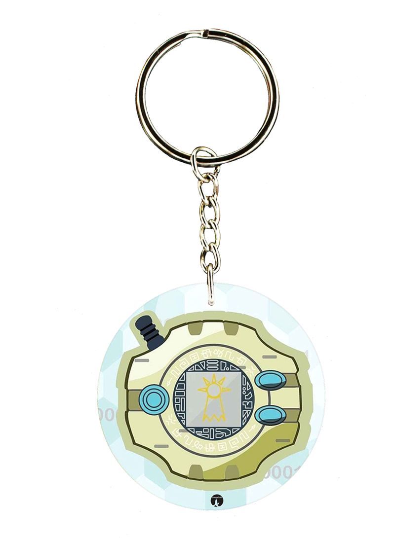 RKN Double Side Anime Digimon Printed Keychain