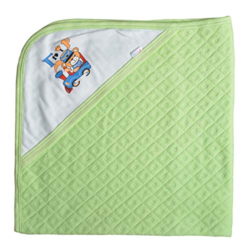 CATCUB Ultra Soft Cotton Baby Hooded Towel Combo - Pack of 5 (BlueIIGreenIIOrangeIIPinkIICream) - Image 3