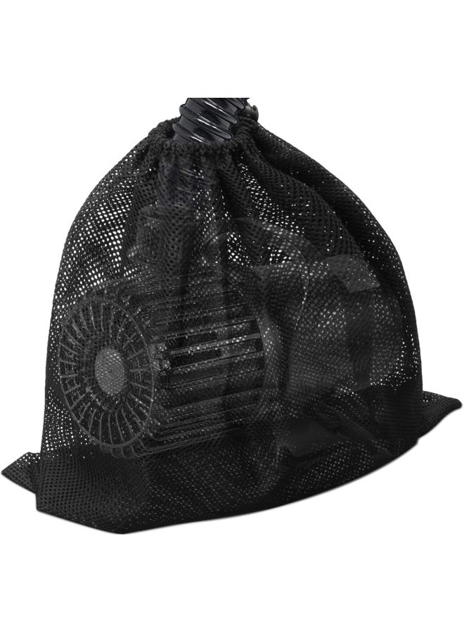 Coolrunner Pump Barrier Bag 17.3 x 17.3 Pond Pump Filter Bag Black Media Bag Large Pump Mesh Bag for Pond Biological Filters  - Image 1
