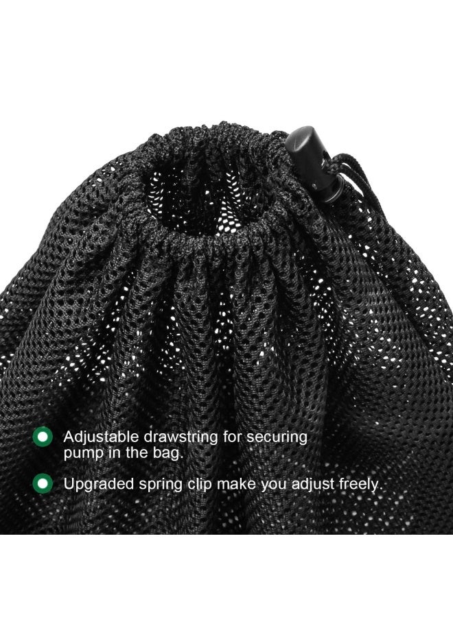 Coolrunner Pump Barrier Bag 17.3 x 17.3 Pond Pump Filter Bag Black Media Bag Large Pump Mesh Bag for Pond Biological Filters  - Image 4