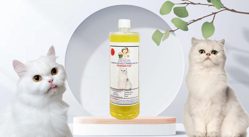 SWACCH Shampoo Specially FORMULATED for Persian CAT(1 Litre) Lemon - Image 2