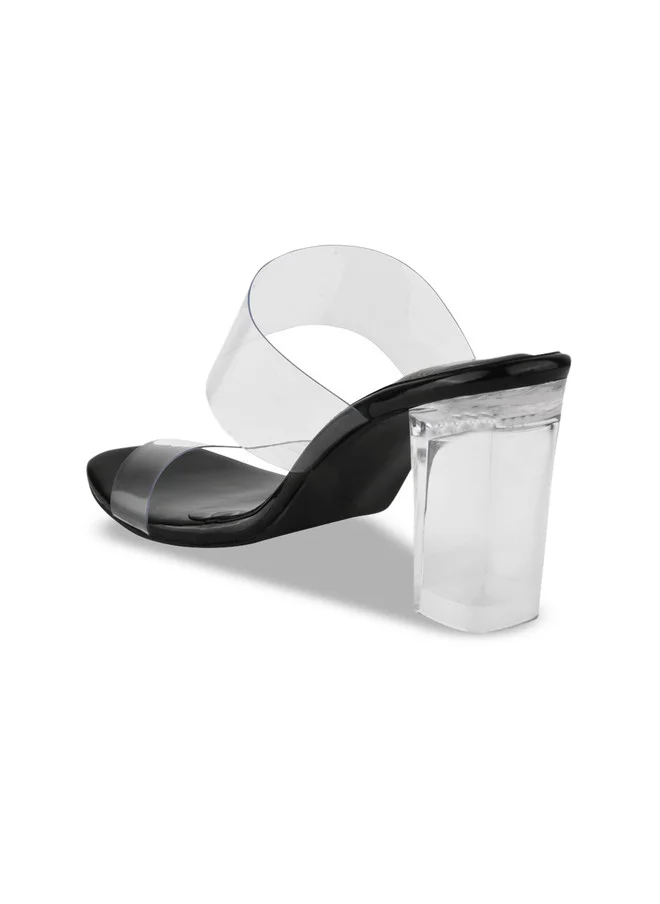 Shoetopia Shoetopia Girls Transparent Block Heel Sandals