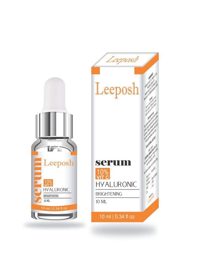 leeposh سيروم ديرما رولر فيتامين سي + حمض الهيالورونيك 10 مل لتفتيح البشرة بشكل آمن وتقليل ندبات حب الشباب - Image 1