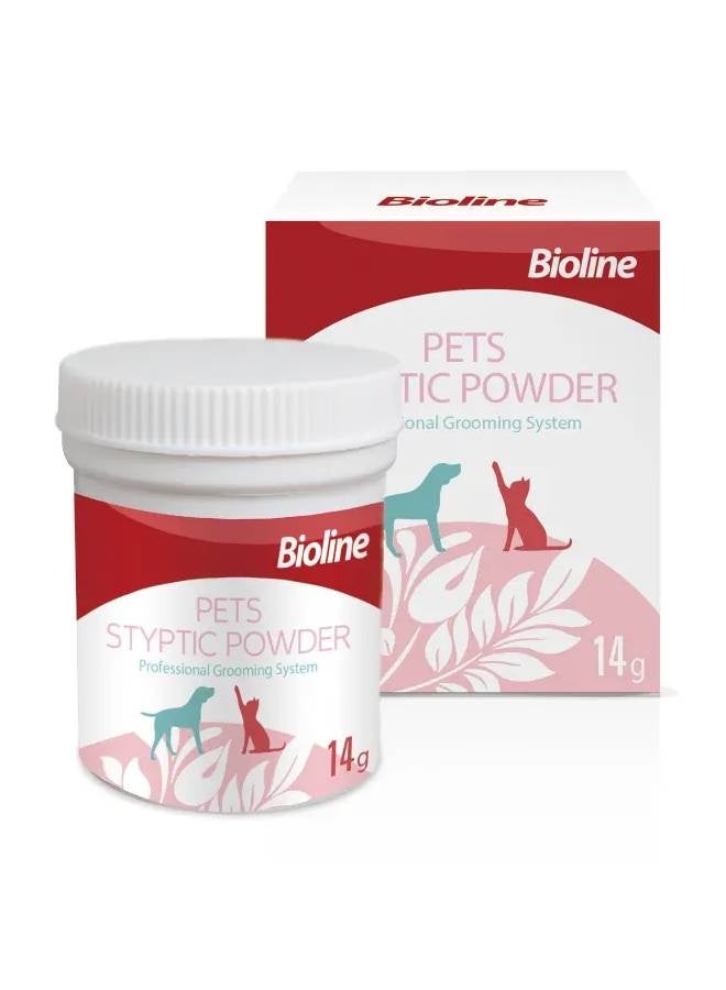 Bioline مسحوق إيقاف النزيف للحيوانات الأليفة من بيولين 14 جرام - Image 1