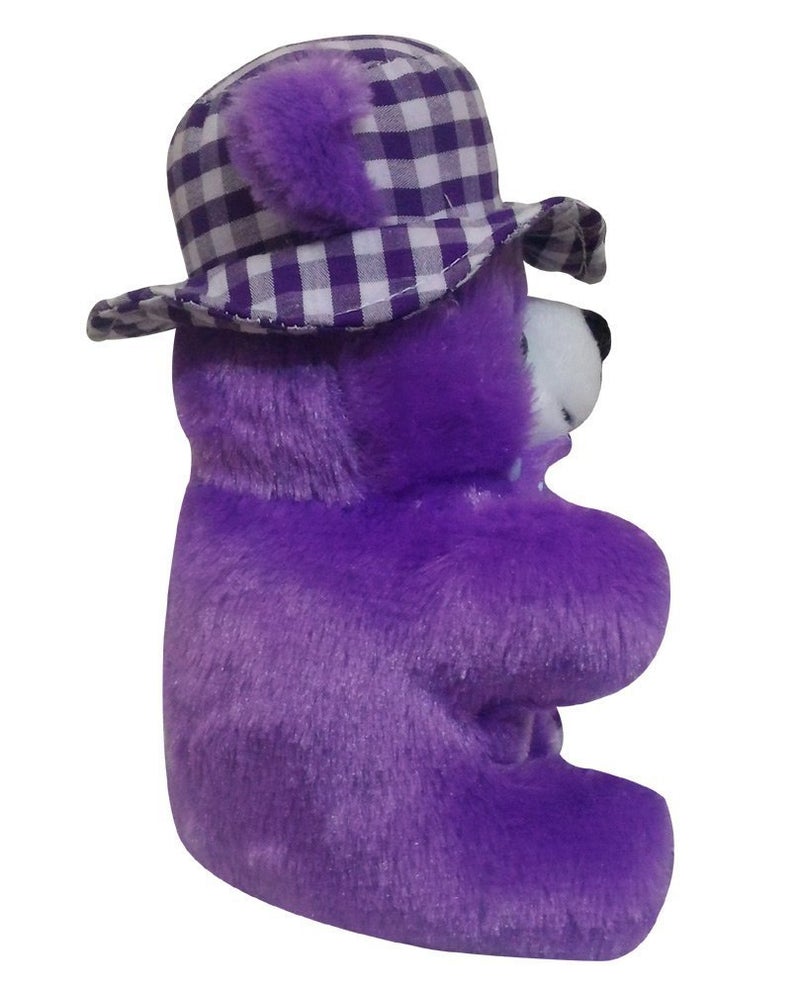 Saugat Traders Saugat Traders Birthday Gift for Wife Girlfriend Fiancee Soft Cap Teddy Birthday Scroll Card Gift for Girls FriendKids 15 x 5 cm Purple Color - Image 5