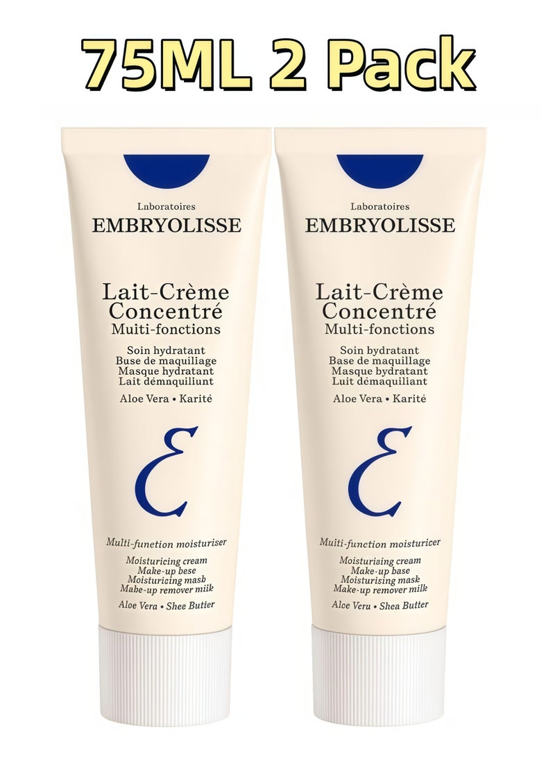 Embryolisse Intensive Cream 75ml x2 Pack, Daily Facial Moisturizer, Hydrating & Nourishing Face Cream for All Skin Types - Image 1