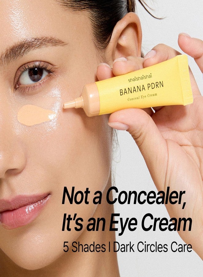 shaishaishai BANANA PDRN Conceal - Hydrating Under Eye Cream & Dark Circle Coverage, Advanced Formula with PDRN + Ectoin, Non-Sticky, Korean Skincare, 0.52 oz (Toffee) - Image 2