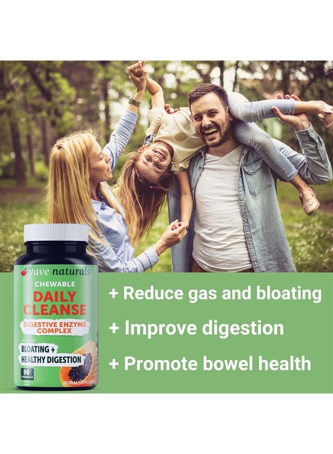 Yuve Natural Papaya Digestive Enzymes - Sugar-Free Chewable Candies - Promotes Better Digestion - Constipation & Bloating Aid, Detox, Leaky Gut Repair & Gas Relief - Vegan, Non-GMO, Gluten-Free - 90ct - Image 5
