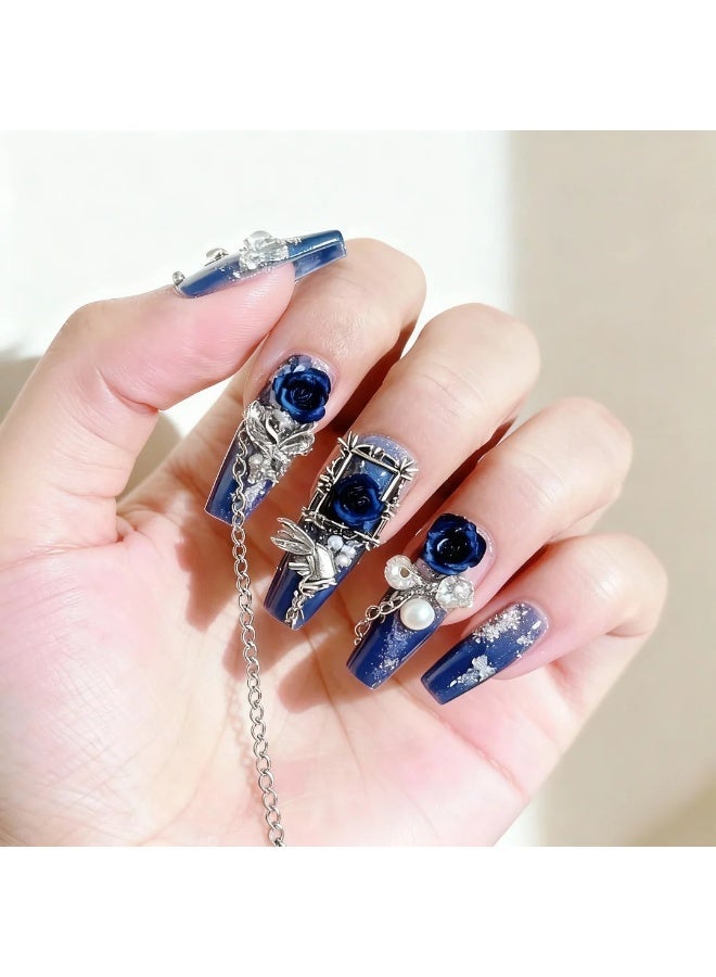 Orange Life Crystal Press-On Nails Set (10pcs) – Press-on nails deliver instant elegance for every moment. Fake nails apply easily within seconds and remove cleanly without damage. Reusable nails support repeated wear with stable color and texture. Crystal nails reflect fine craftsmanship that enhances natural beauty. Nail art maintains feminine polish for casual days and business looks. Manicure set creates effortless confidence and stylish comfort. Wedding nails highlight subtle brilliance with delicate contours. Press-on nails bring freedom from salons while preserving professional perfection. Reusable nails offer sustainability and long-lasting charm with balanced structure for reliable daily wear. - Image 1